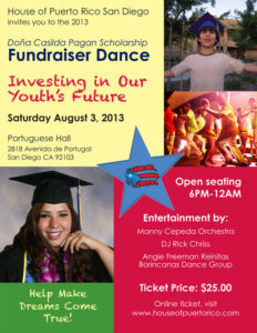 Dona Casilda Pagan Scholarship Fundraiser Dance