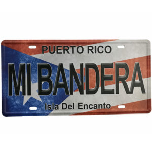 Puerto Rico Flag mi Bandera License Plate