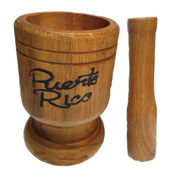 Pilon de Madera Puerto Rico – Medium Wooden Mortar & Pestle