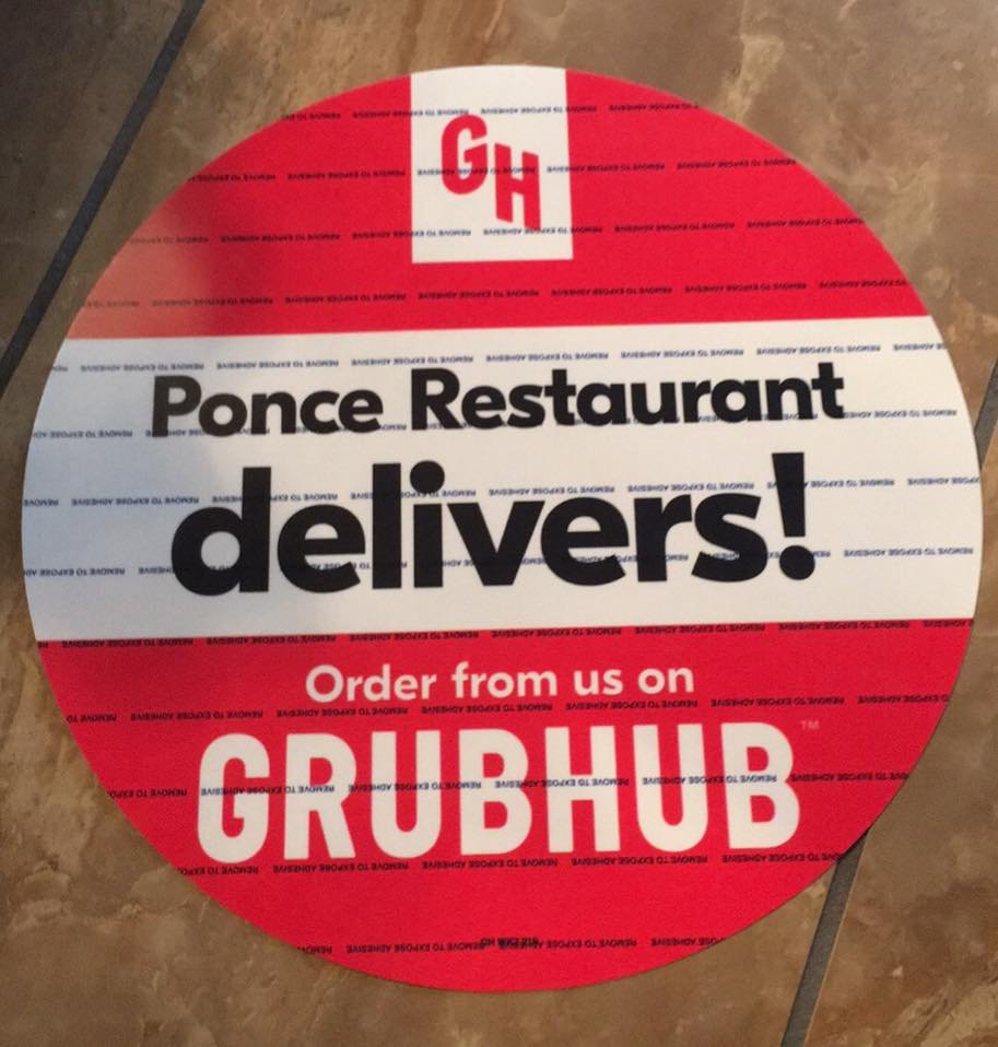 Ponce Restaurant Delivers Grub Hub