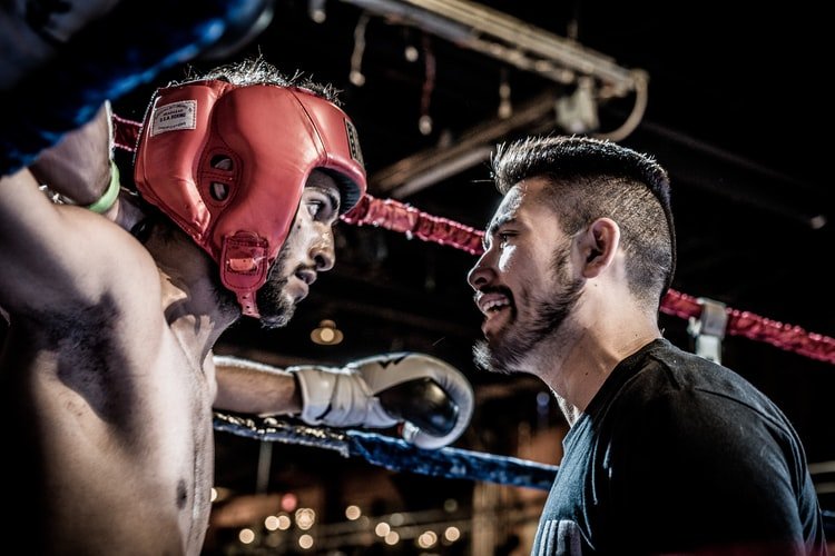 boxer and his trainer