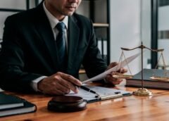 San Antonio Lawyer reviewing documents