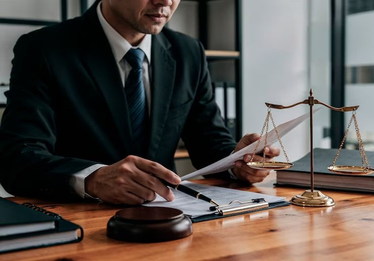 San Antonio Lawyer reviewing documents