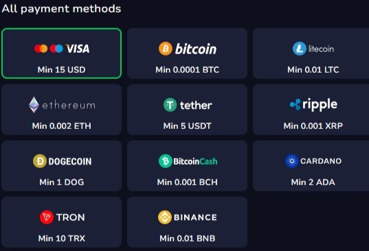 Payment Options in 7Bit Casino